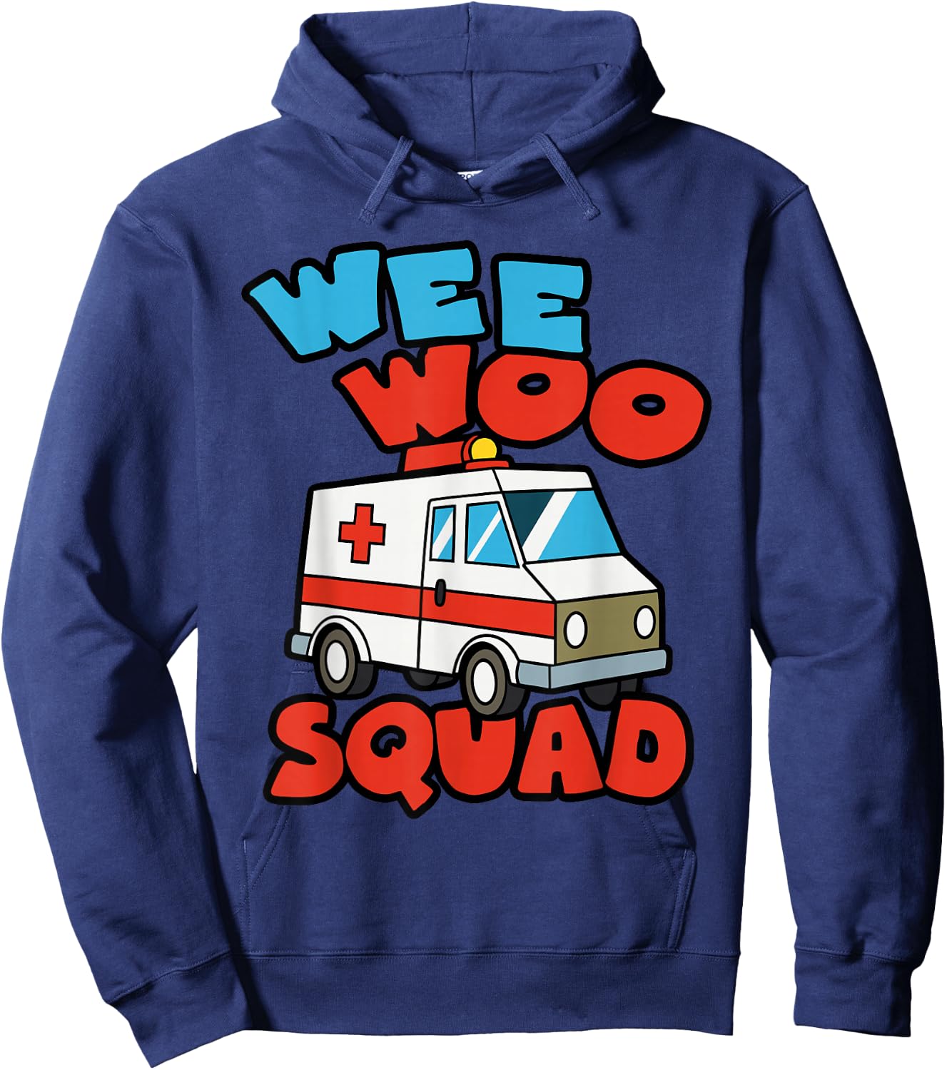 Wee Woo Squad Ambulance EMS Paramedic EMT Hoodie - Hoodie | Navy