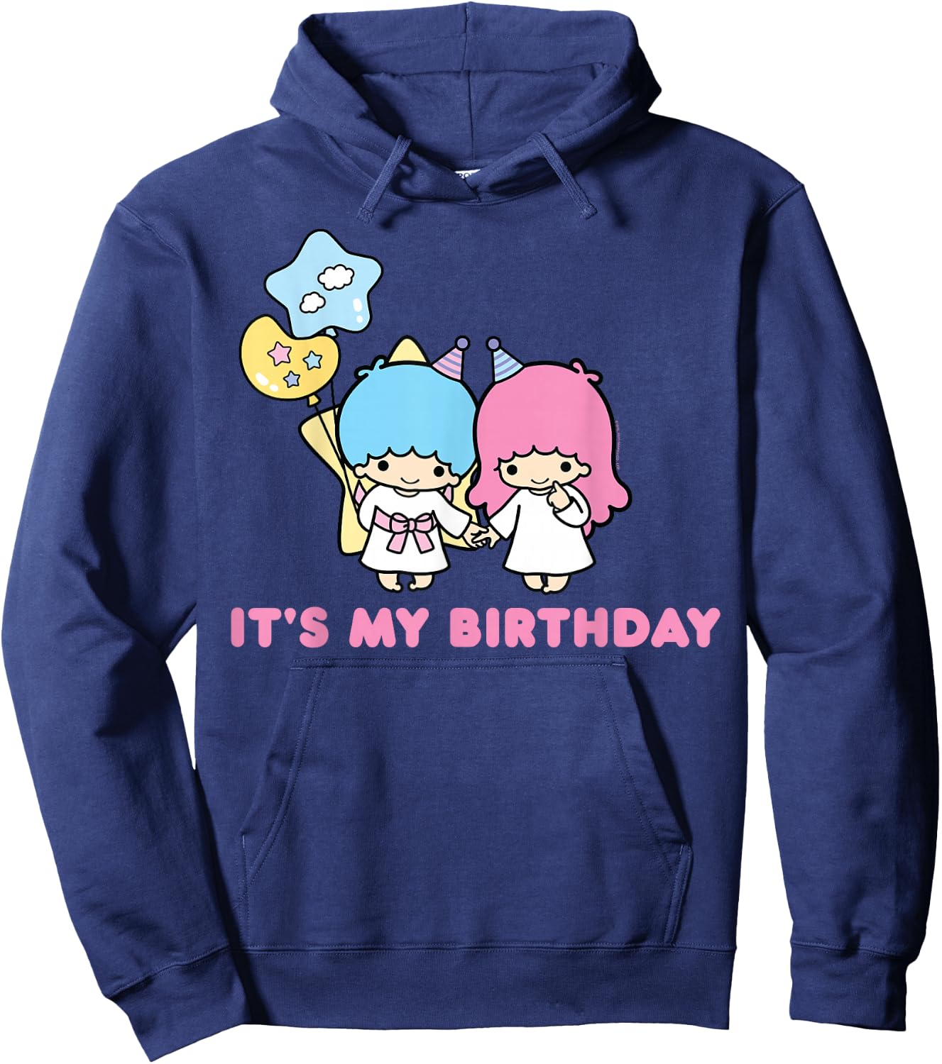 Little Twin Stars Its My Birthday Hoodie - Hoodie | Navy
