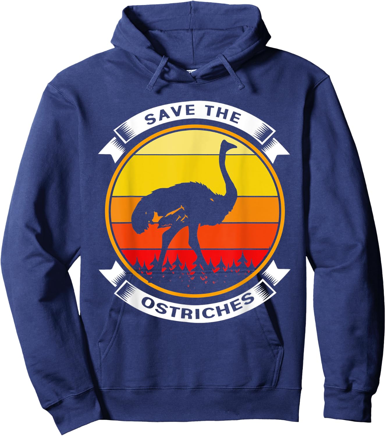 Save The Ostriches Hoodie - Hoodie | Navy