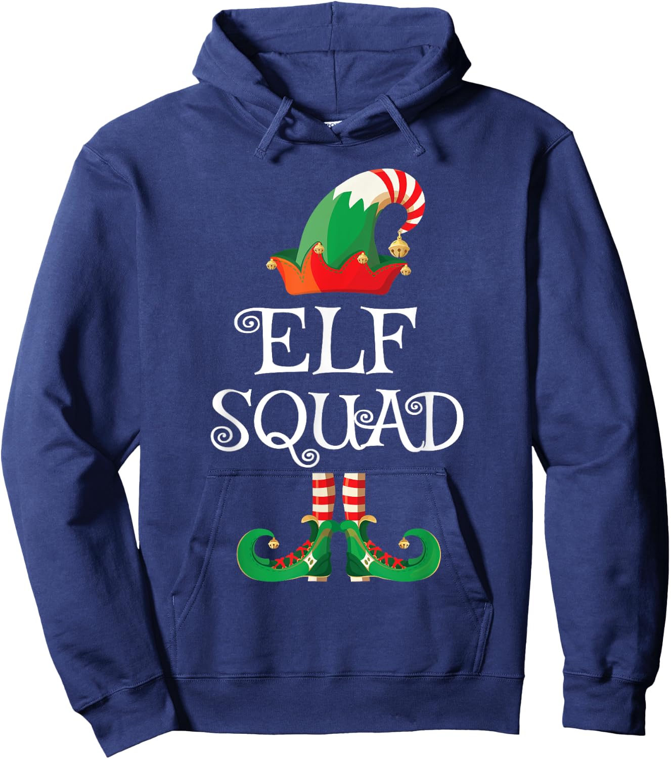 Elf Squad Shirt Funny Family Matching Christmas Hoodie - Hoodie | Navy