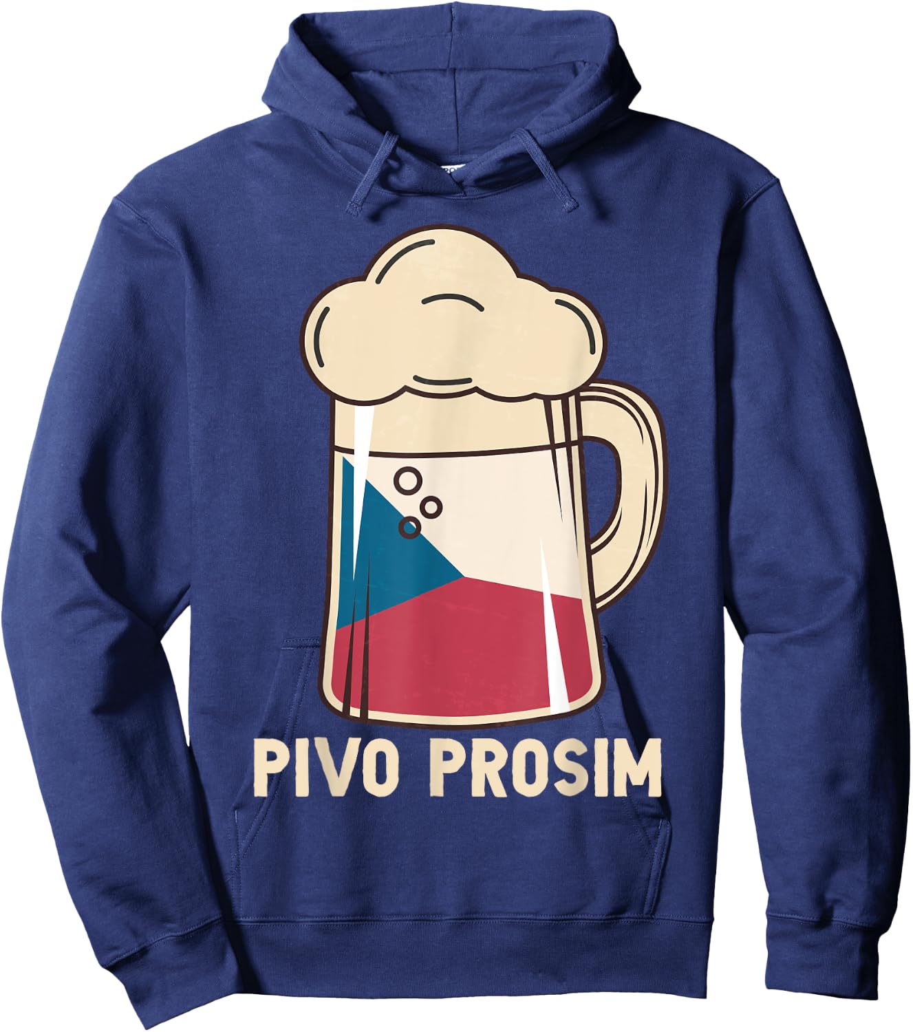 Czech Vacation Pivo Prosim Beer Please Czech Vacation Hoodie - Hoodie | Navy