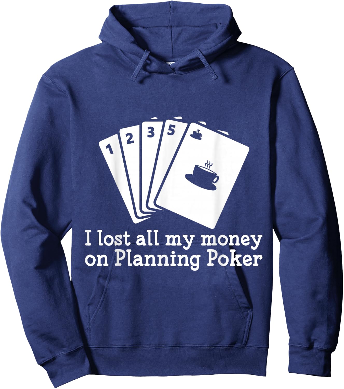 Scrum Planning Poker Cards Hoodie - Hoodie | Navy