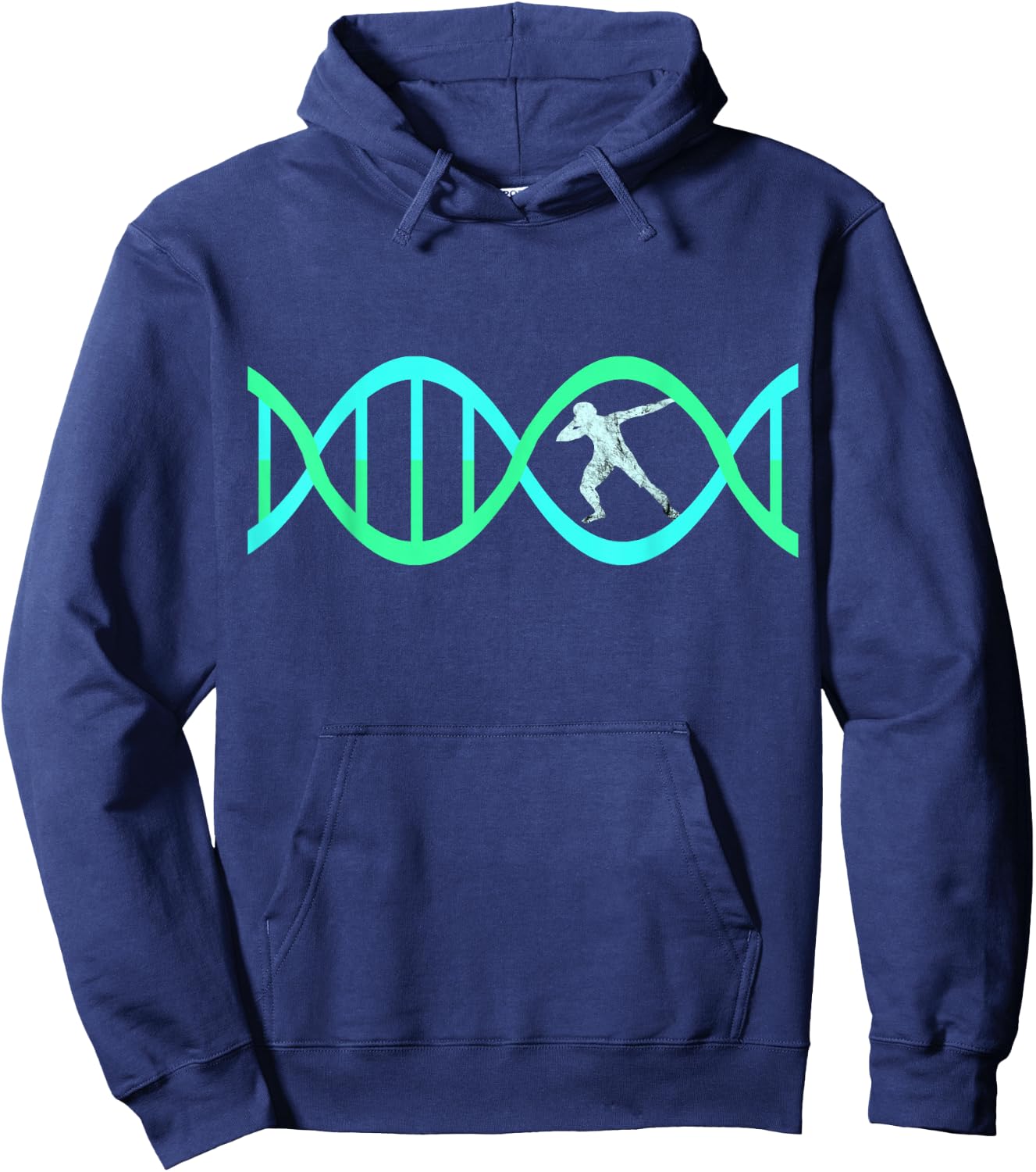 Shot Put Thrower DNA Throwing Genetic Track And Field Hoodie - Hoodie | Navy