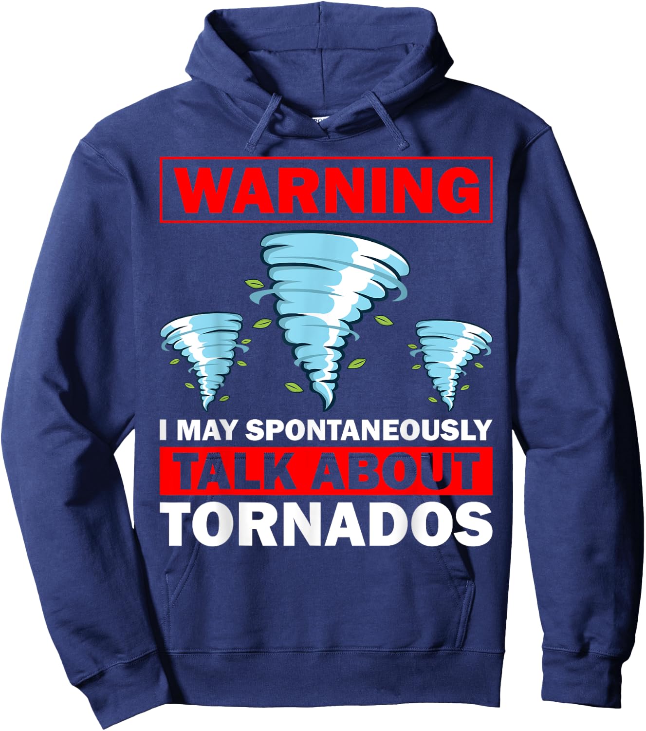 Funny Tornado Designs Women Meteorology Storm Lovers Hoodie - Hoodie | Navy