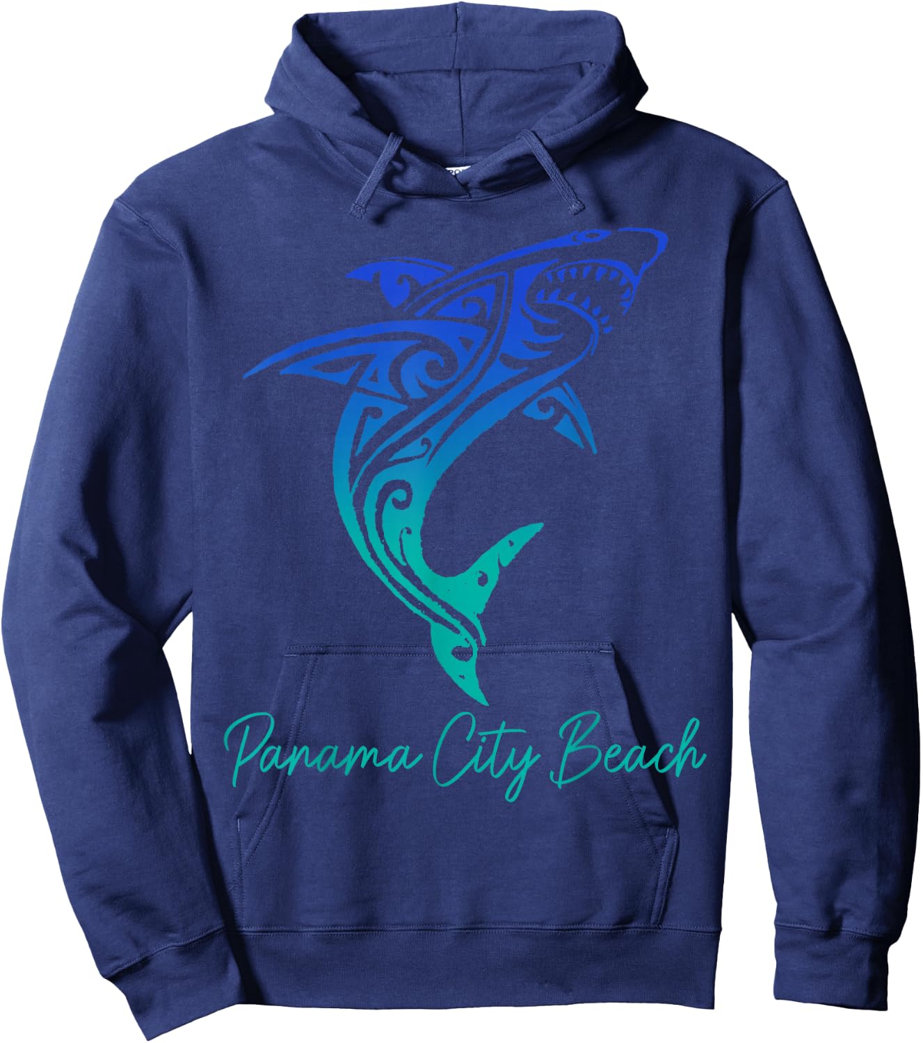 Panama City Beach FL Shark Scuba Diving Surfer Florida Surf Hoodie - Hoodie | Navy