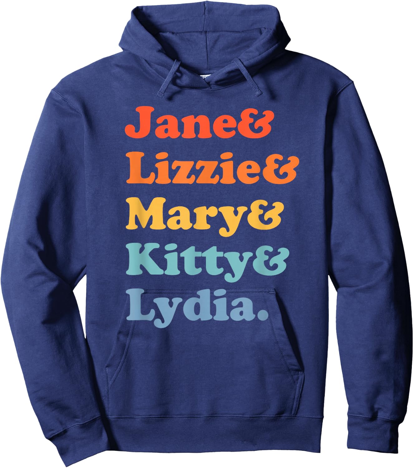 Pride and Prejudice Jane Austen - Bennet Sisters Hoodie - Hoodie | Navy