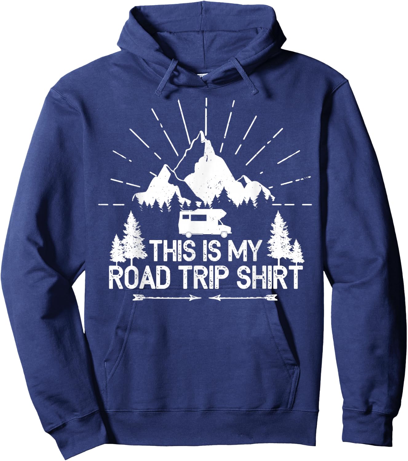 This Is My Road Trip Shirt - RV Camping Camper Gift Hoodie - Hoodie | Navy