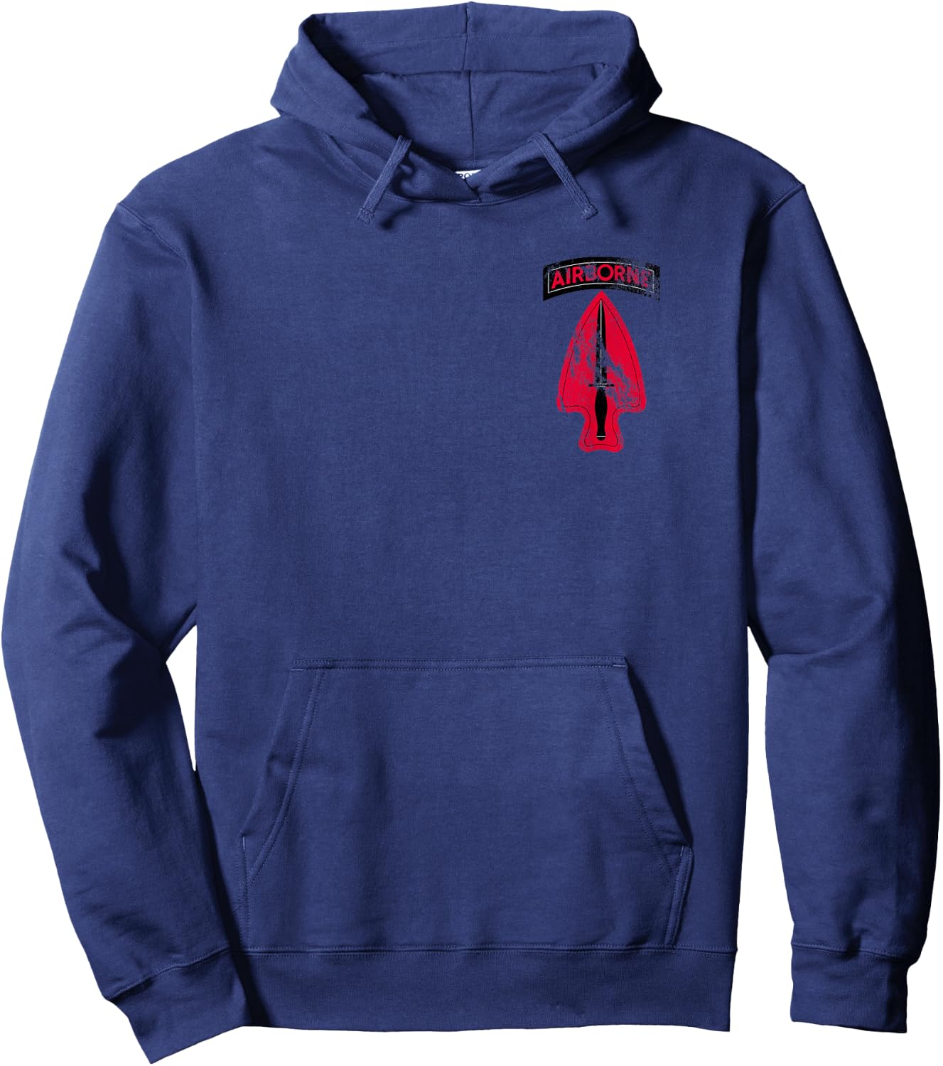 USASOC - Delta - SFOD-D Distressed Worn Look Hoodie - Hoodie | Navy