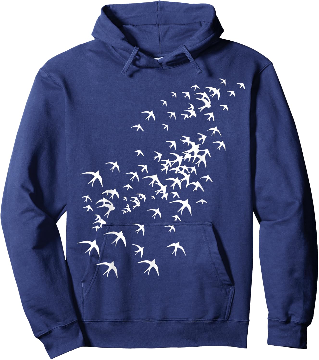 Flock of Flying Birds - Swarm of Swallows for Nature Lovers Hoodie - Hoodie | Navy