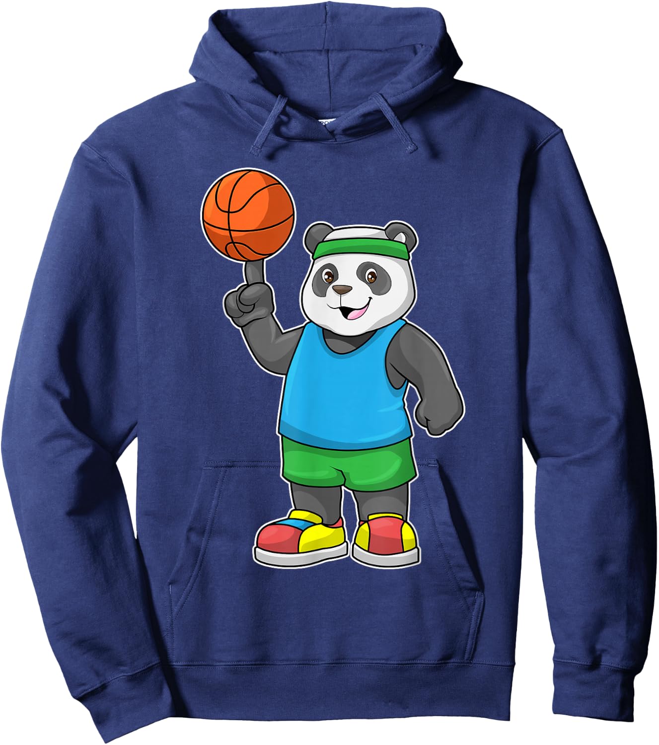 Panda Basketball Hoodie - Hoodie | Navy