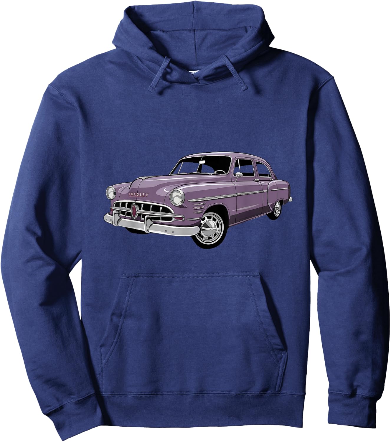 Crosley Catalog Classic Car Enthusiast Vintage Style Hoodie - Hoodie | Navy