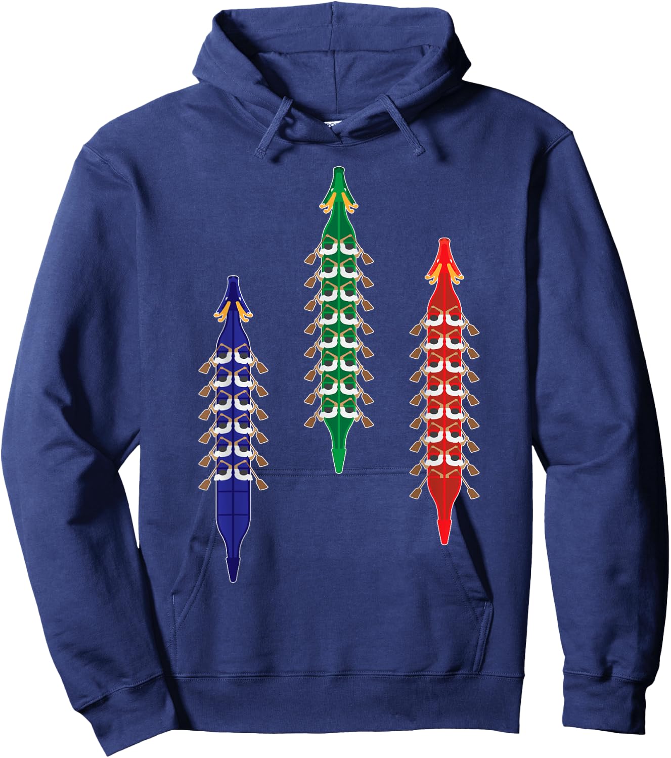 Dragon Boat Racing Race Competition Paddling Men Women Kids Hoodie - Hoodie | Navy