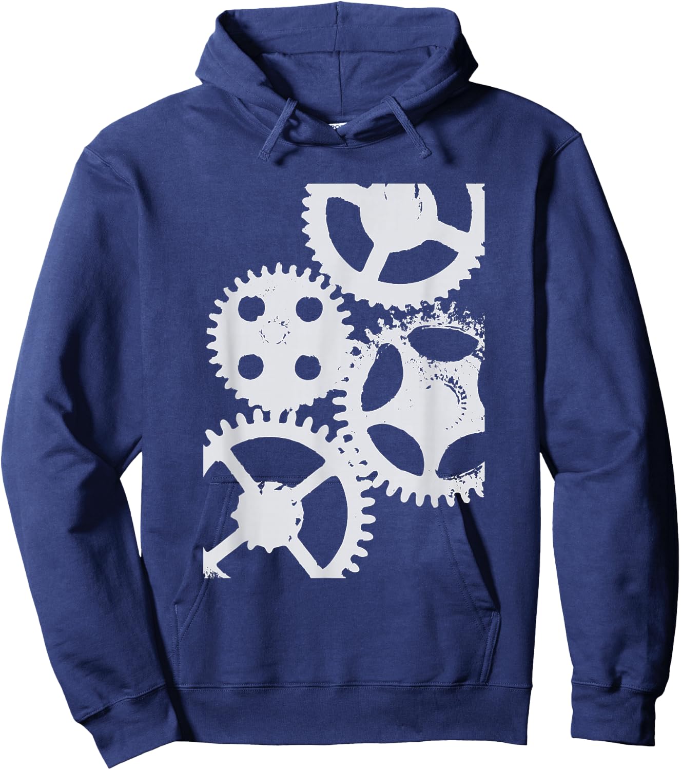 Grinding Gears, Steampunk Clockwork Watch Cogs & Gears Hoodie - Hoodie | Navy