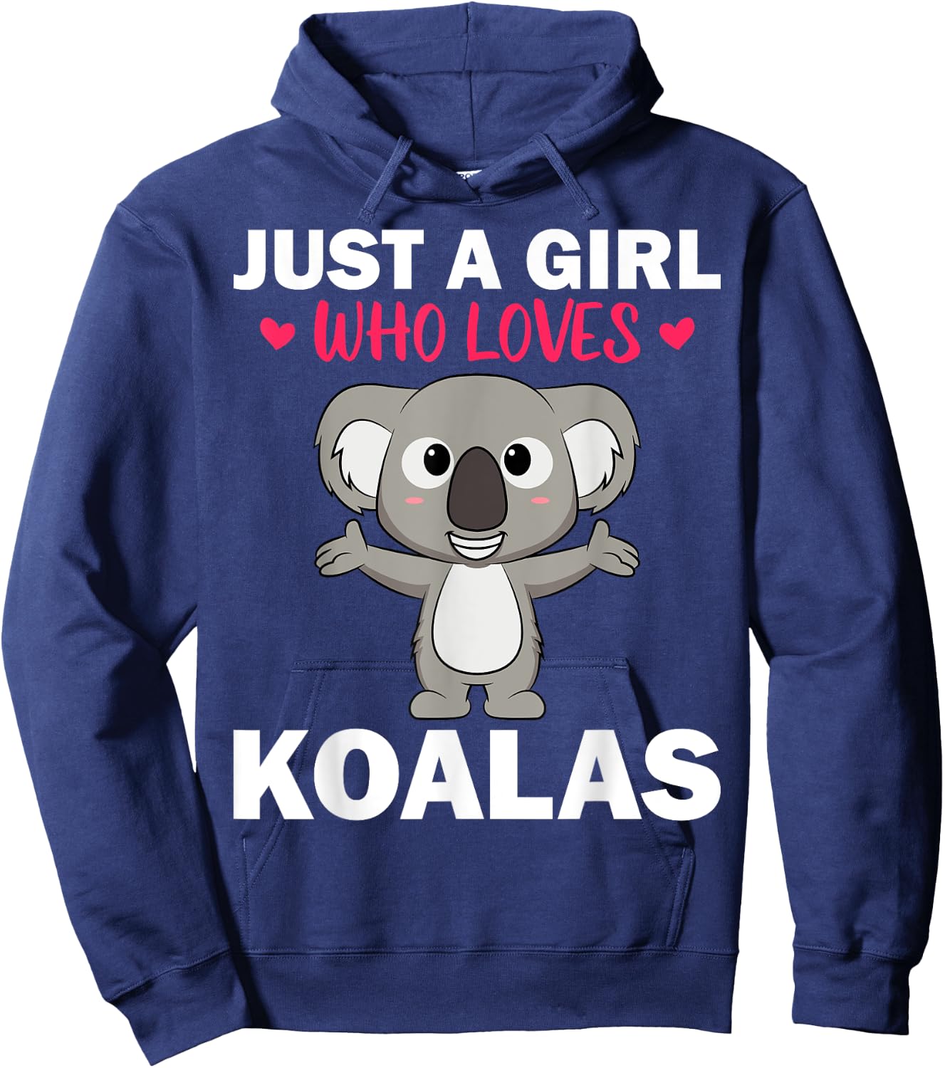 Cute Koala Bear Art Girls Koala Animal Clothing Hoodie - Hoodie | Navy
