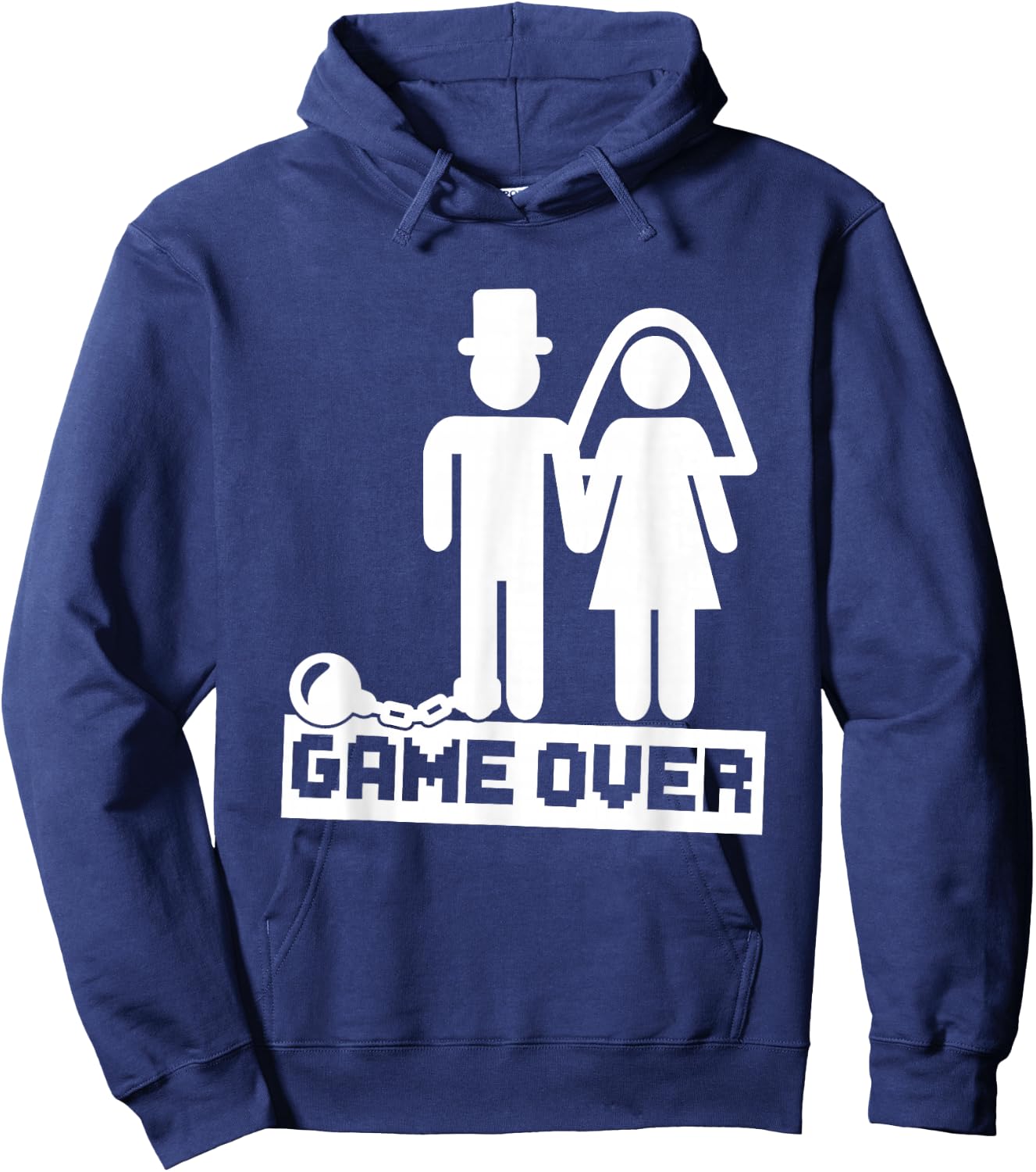 Groom Gifts Bachelor Party Groom Ball Chain Wedding Hoodie - Hoodie | Navy