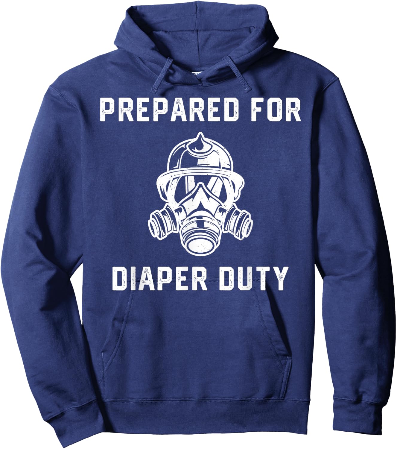 Funny Firefighter New Dad Promoted Daddy Humor Father's Day Hoodie - Hoodie | Navy