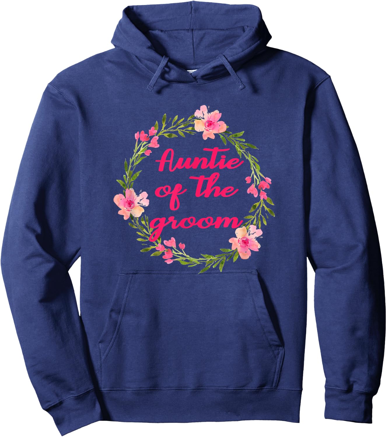 Auntie Of The Groom Aunt Aunts Wedding Party Shirt Hoodie - Hoodie | Navy