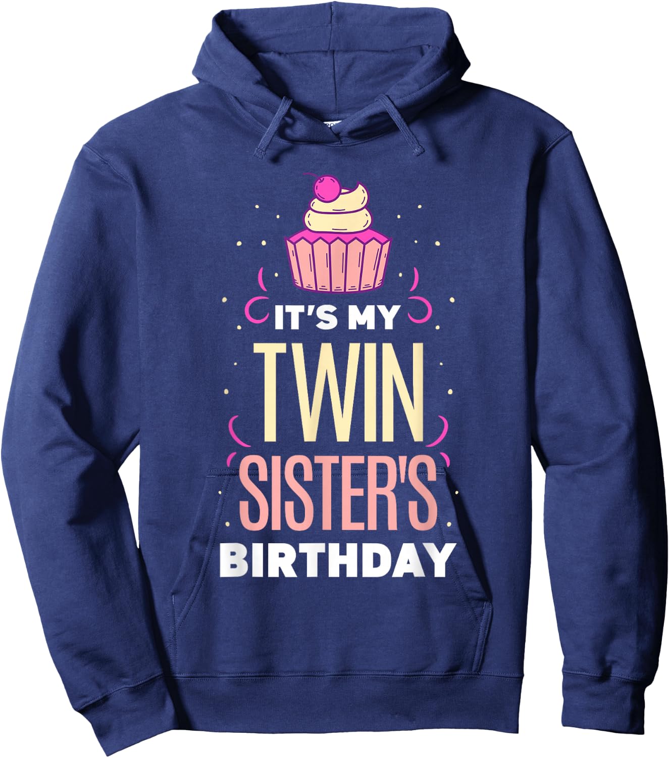 Der Geburtstag Meiner Zwillingsschwester Zwilling Gemini [German Language] Hoodie - Hoodie | Navy