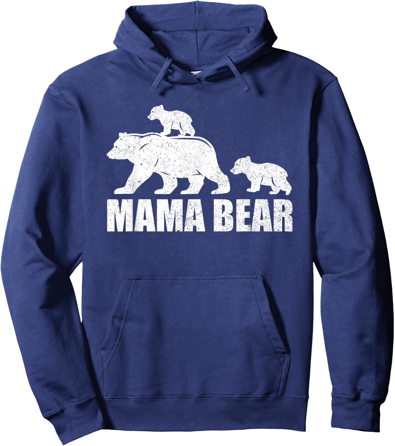 Mama Bear 2 Cubs Shirt Mama Bear Twin Mom 2 Kids Hoodie - Hoodie | Navy
