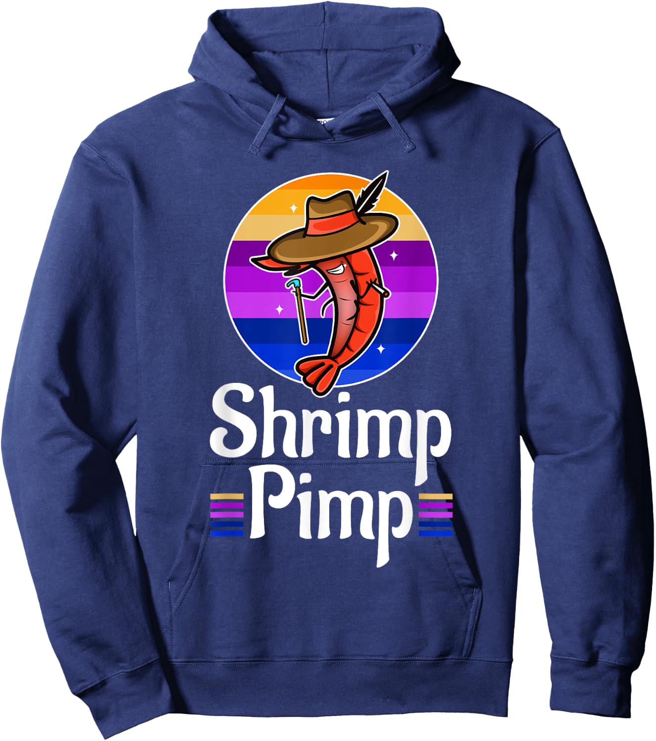 Shrimp Pimp Hoodie - Hoodie | Navy