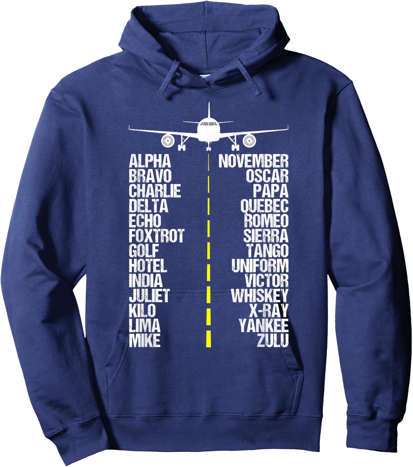 Aviation Phonetic Alphabet Code Pilot Airplane Aircraft Hoodie - Hoodie | Navy