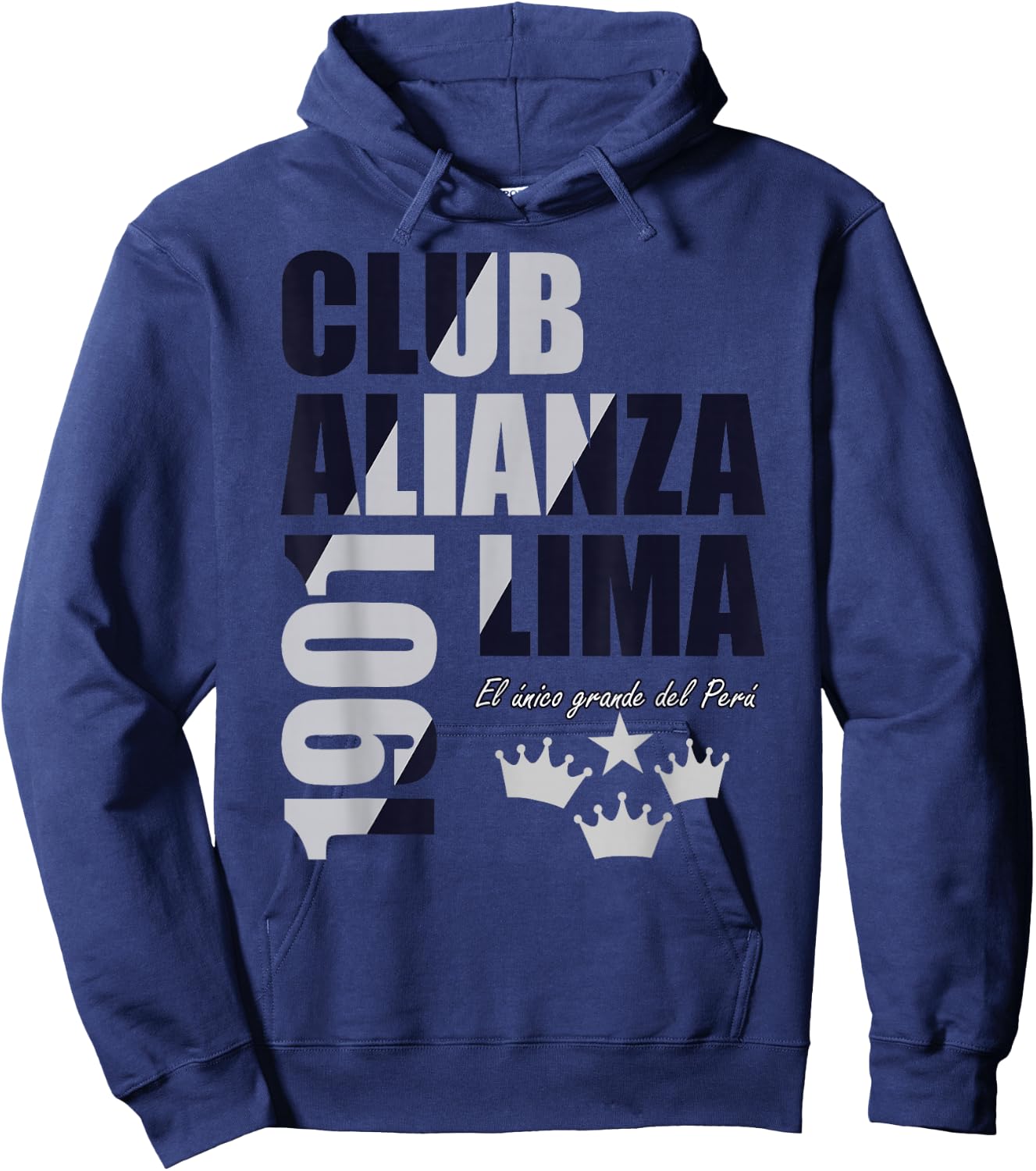 Club Alianza Lima Corazon Peruvian Soccer Men Women Grone Hoodie - Hoodie | Navy