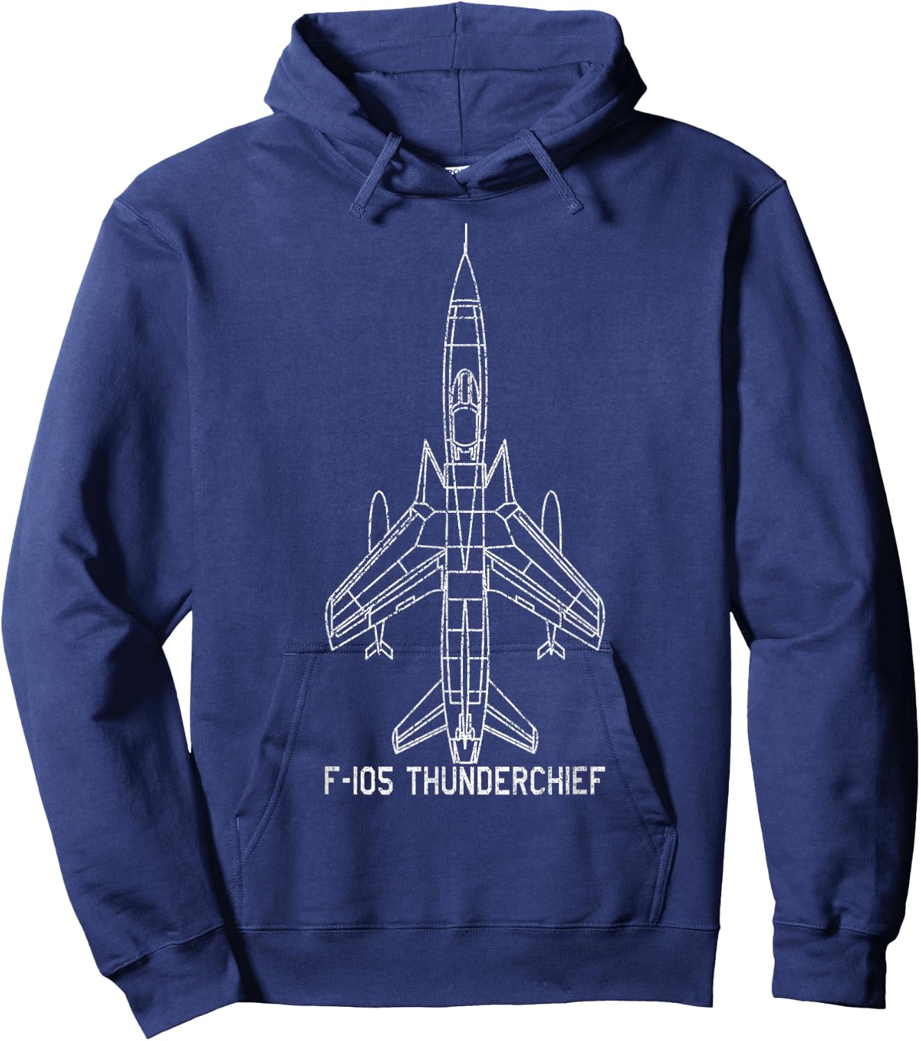 F-105 Thunderchief Classic Jet Plane USA Warplane Gift Hoodie - Hoodie | Navy