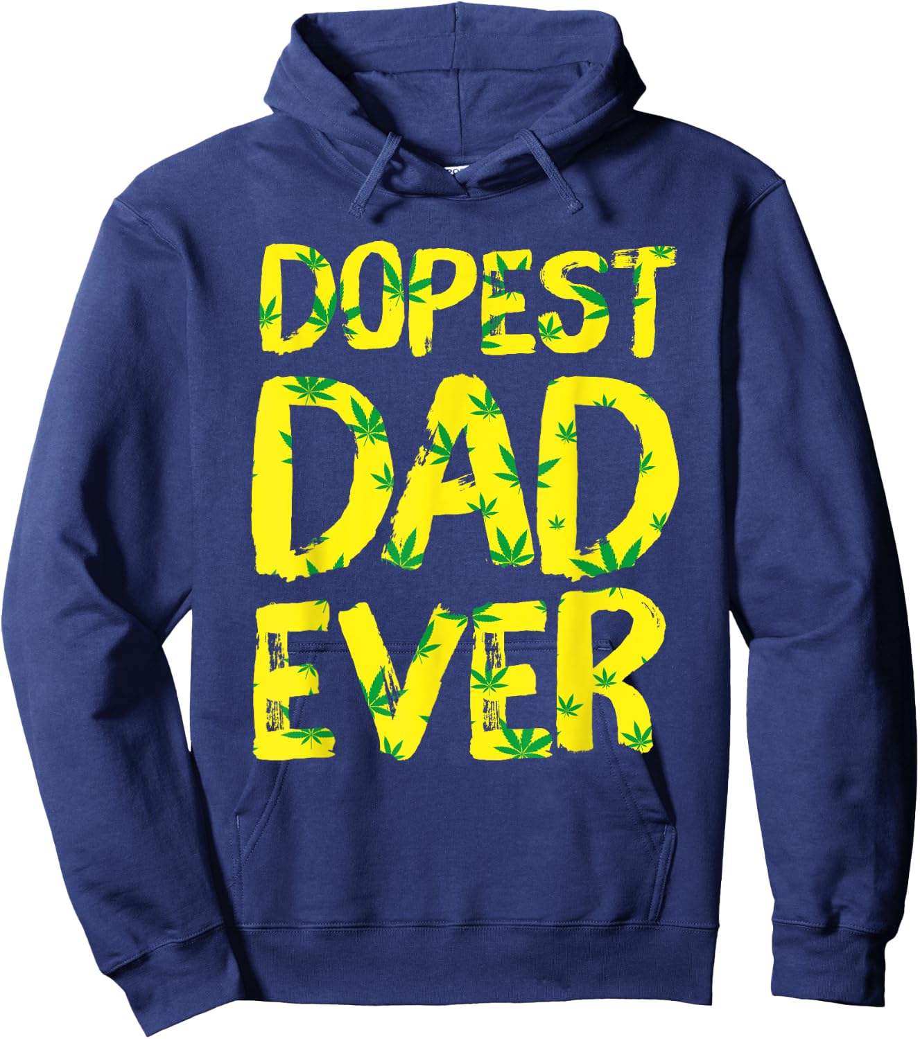 Retro Vintage Dopest Dad Ever Funny Father's Day Hoodie - Hoodie | Navy