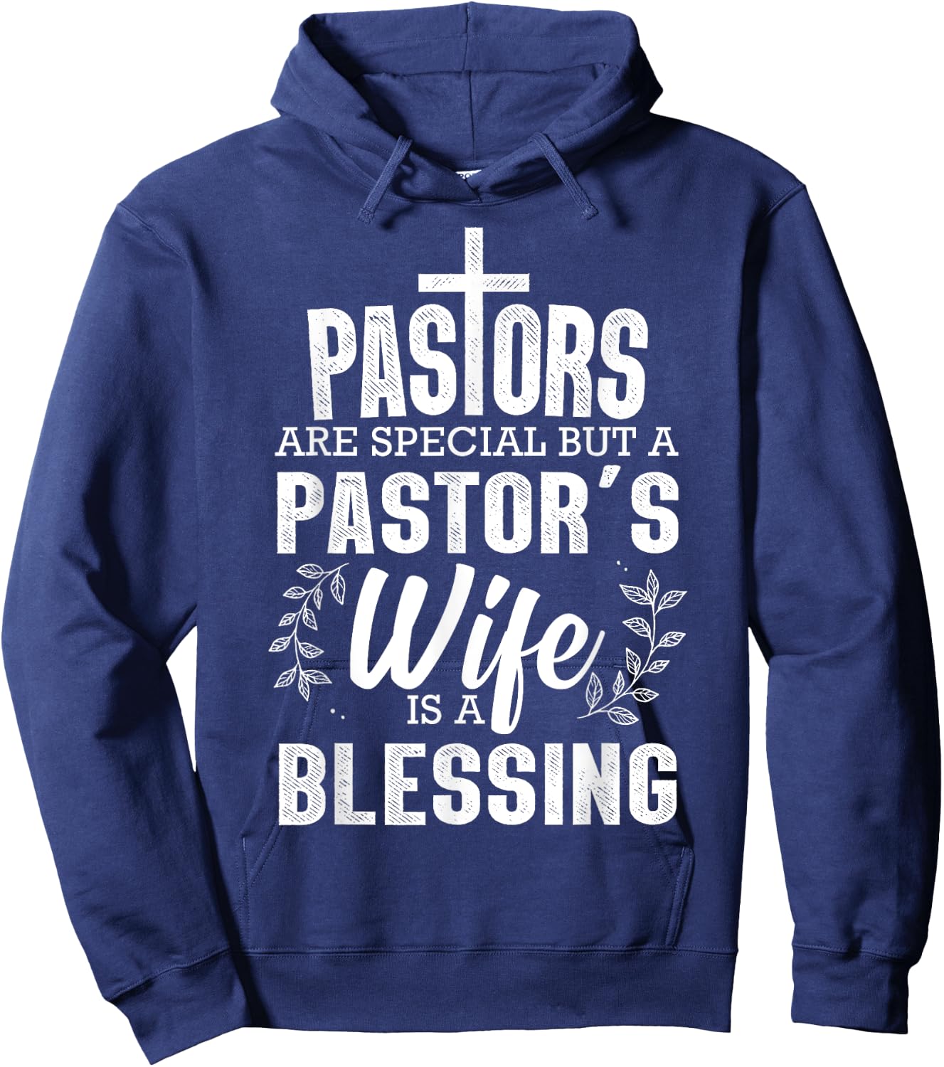 Funny Pastor Art Wife Pastor Preacher Christian Hoodie - Hoodie | Navy