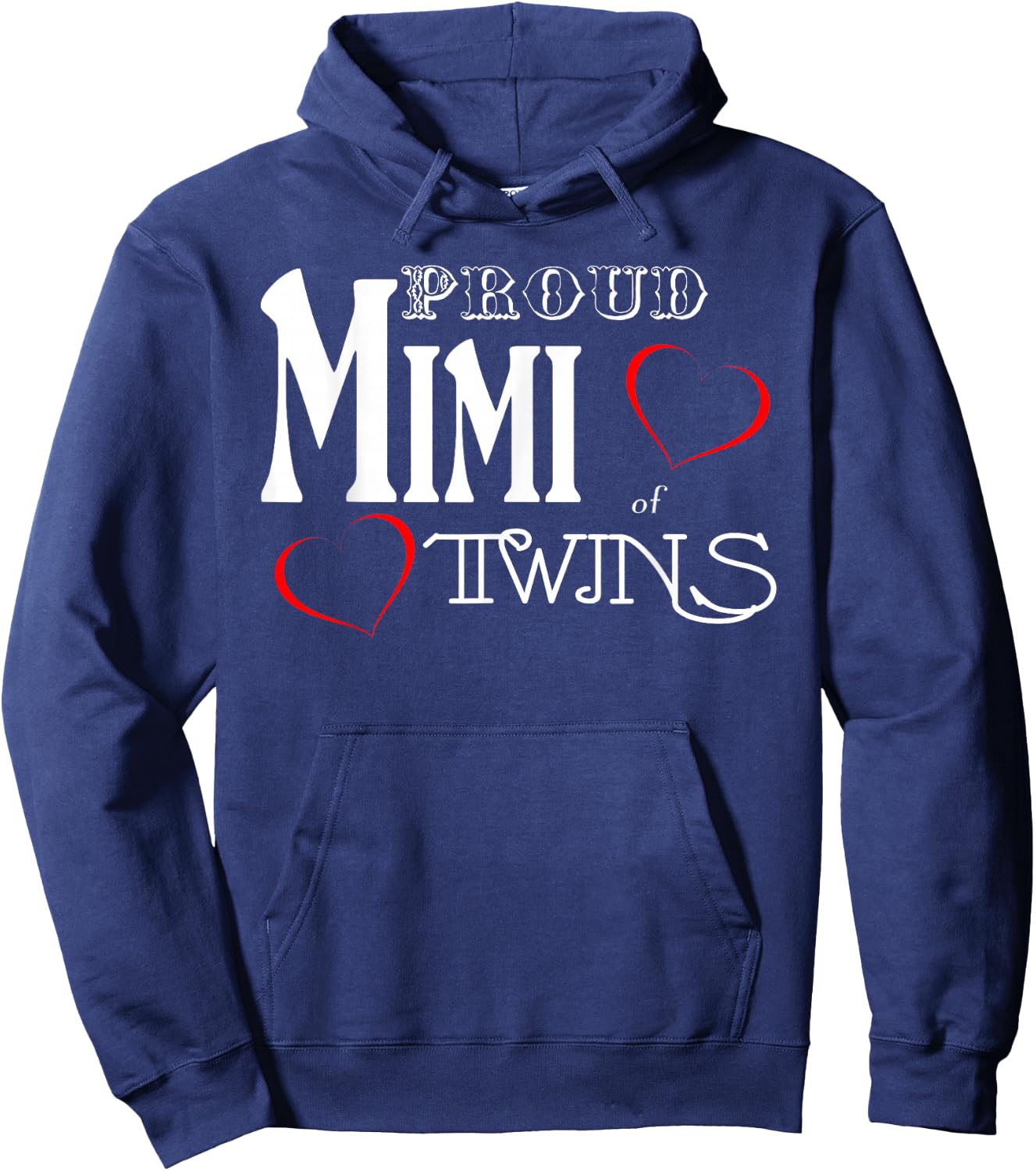 Twins Mimi Shirt - Proud Mimi of Twins - Women's Hoodie - Hoodie | Navy