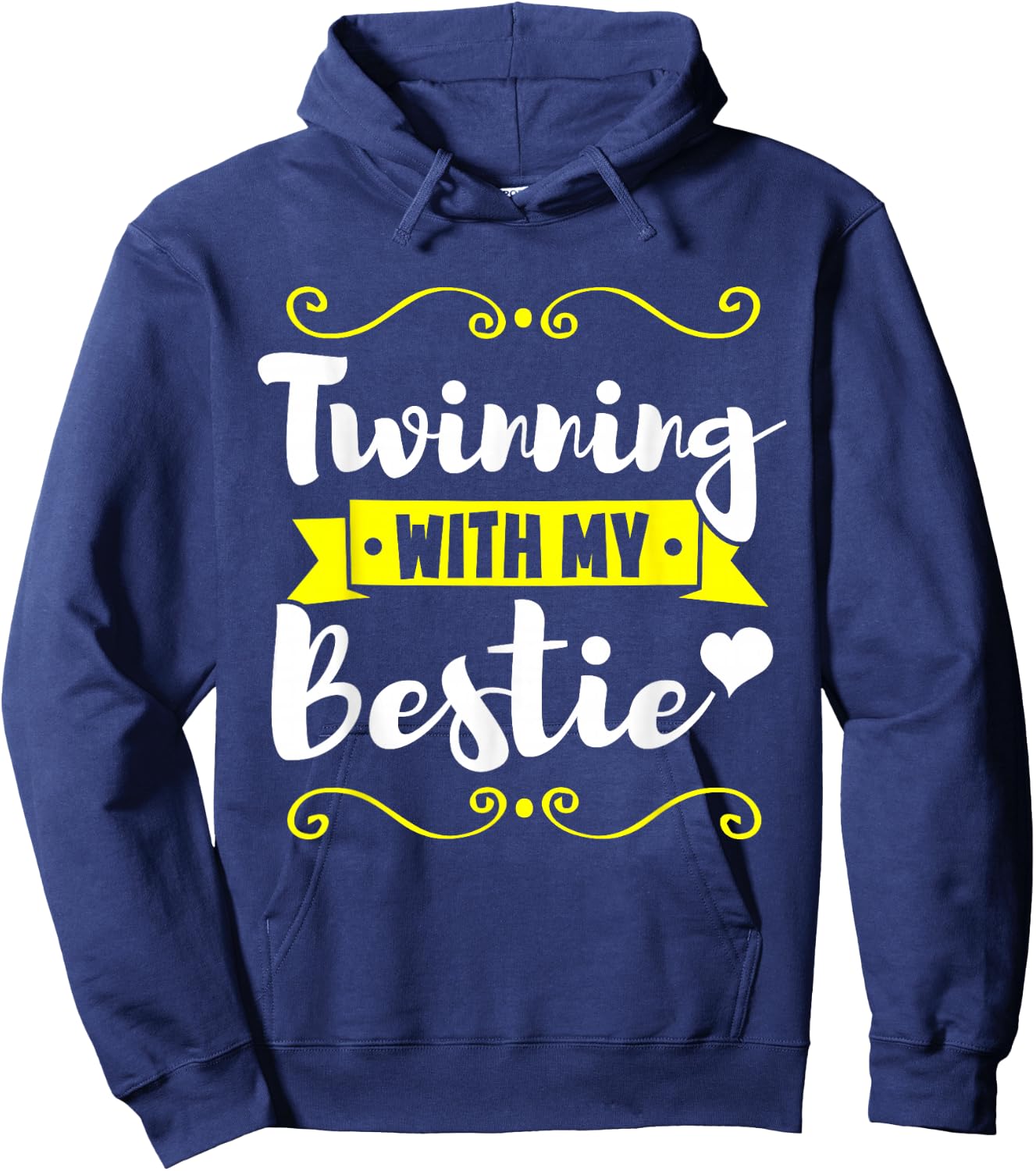 Matching Twin Friend Family Twins Day Hoodie - Hoodie | Navy