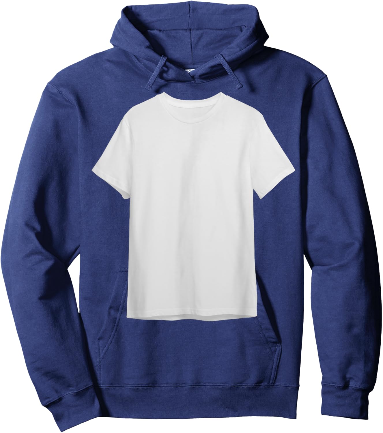 Shirt On A Shirt Hoodie - Hoodie | Navy