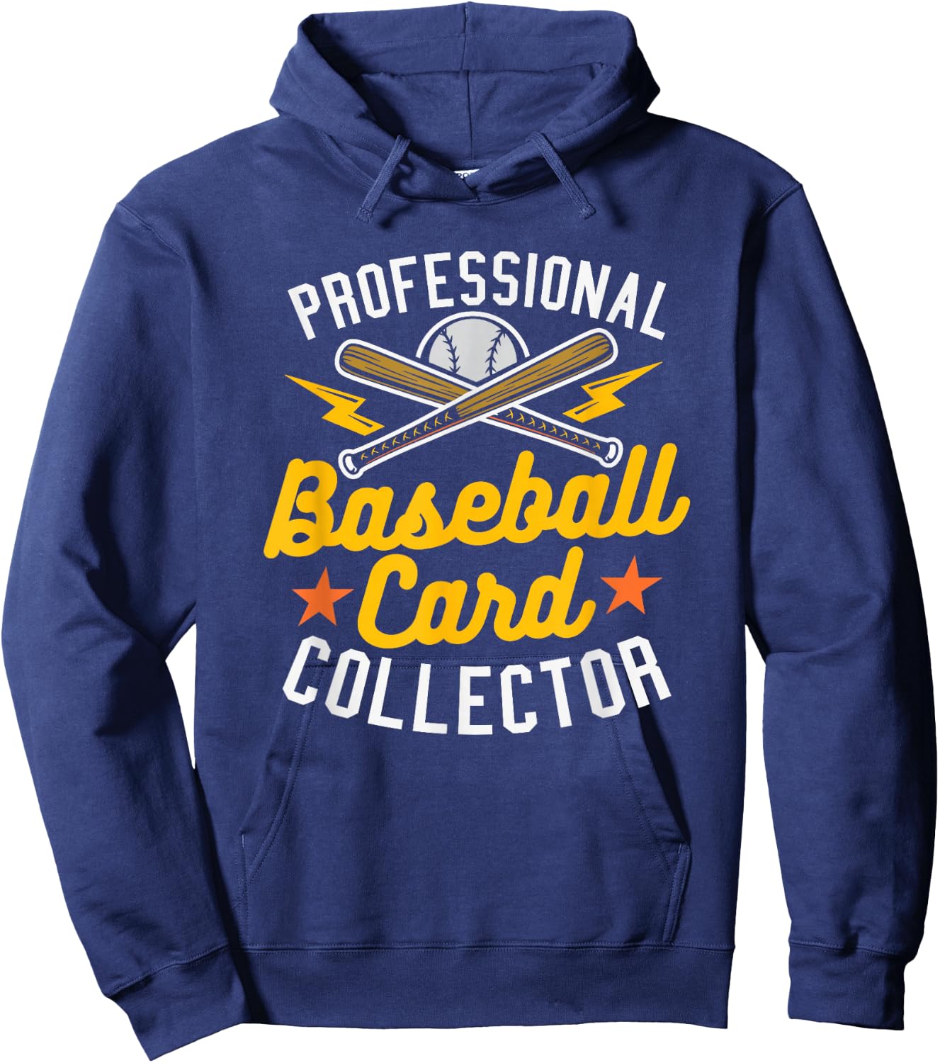 Professional Baseball Card Collector Baseball Memorabilia Hoodie - Hoodie | Navy