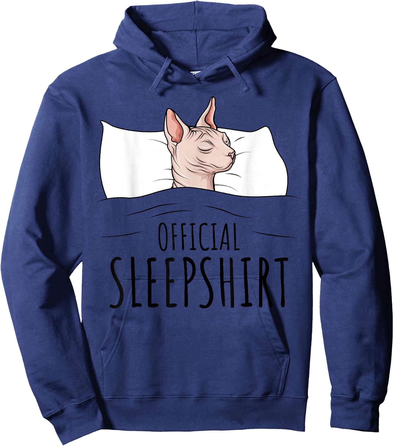 Sphynx Cat Sphinx Hairless Cat Official Sleepshirt Hoodie - Hoodie | Navy