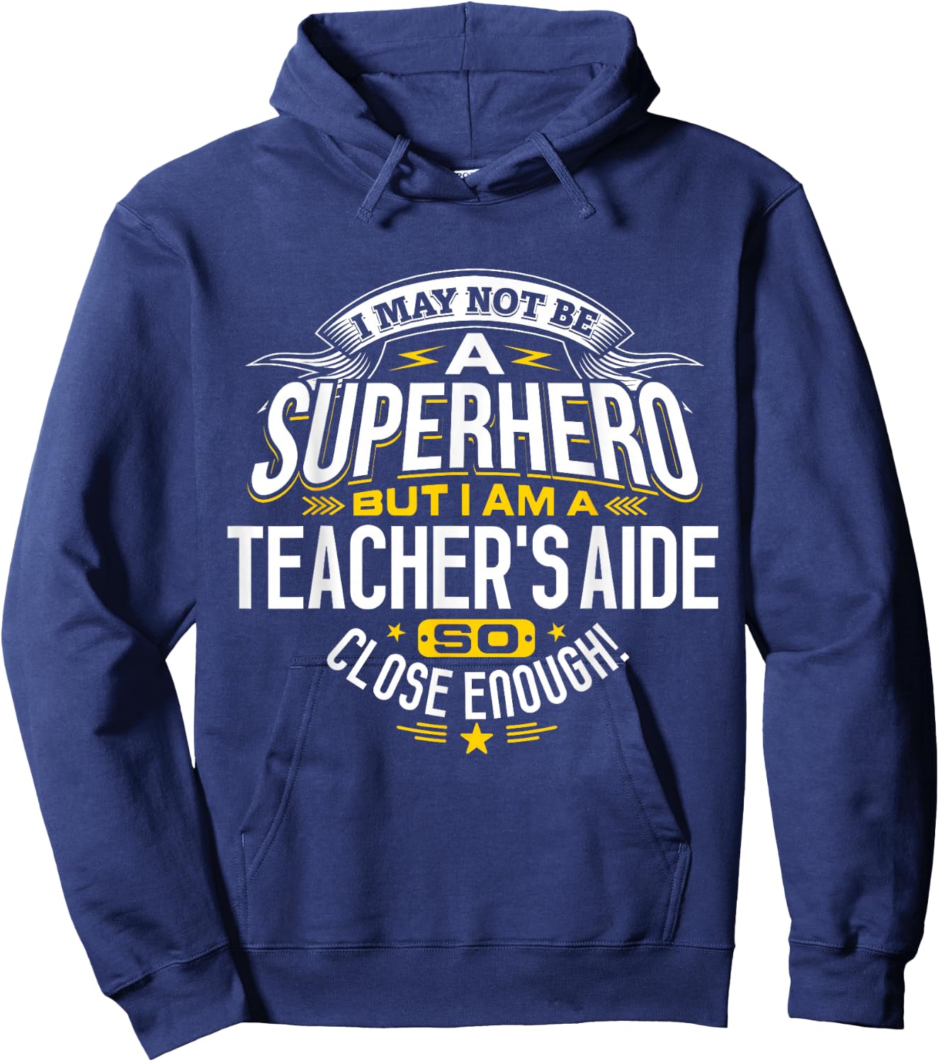 Teachers Aide Idea Professional Superhero Teachers Aides Hoodie - Hoodie | Navy