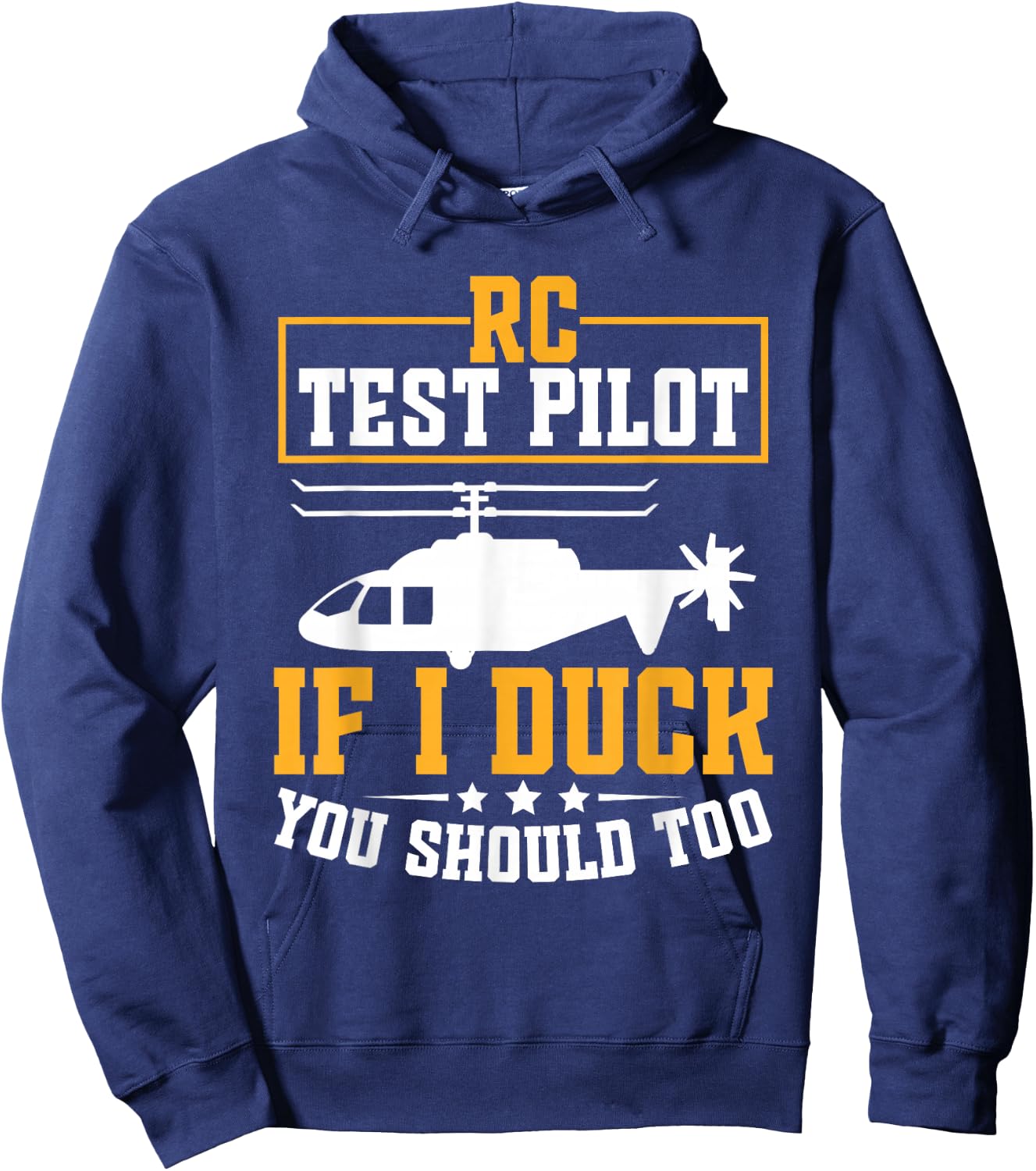 Remote Control Helicopter RC Heli Test Pilot RC Helicopter Hoodie - Hoodie | Navy