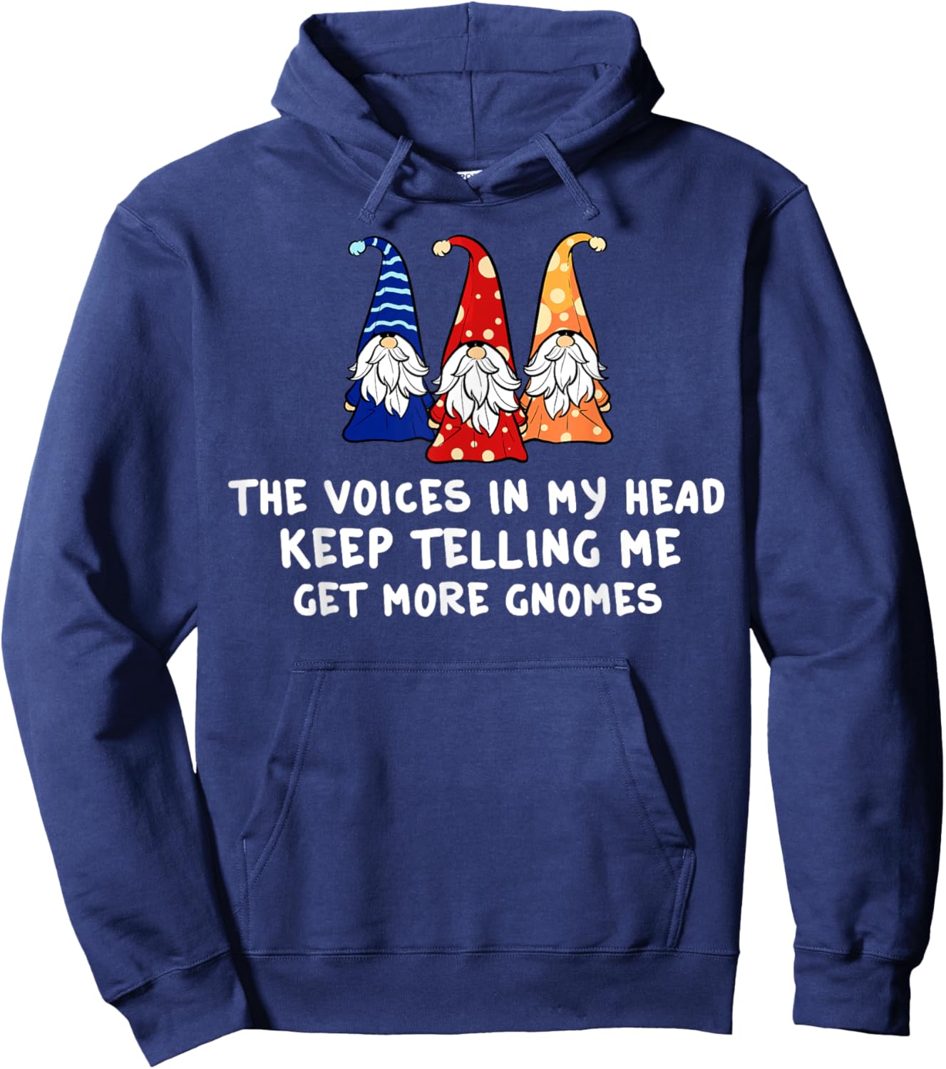Garden Gnome Gift Gnomies Gardening Hoodie - Hoodie | Navy