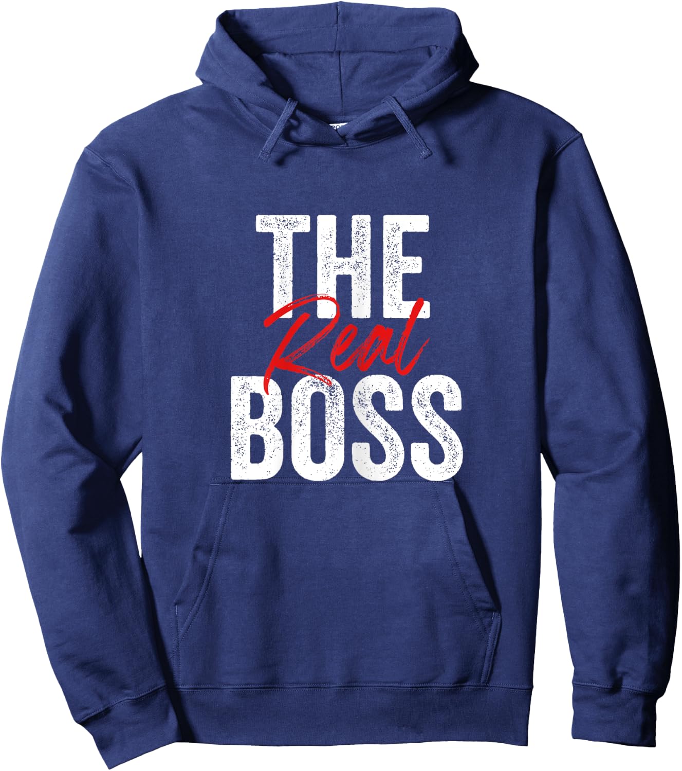 The Boss And The Real Boss Matching Funny Couples Hoodie - Hoodie | Navy
