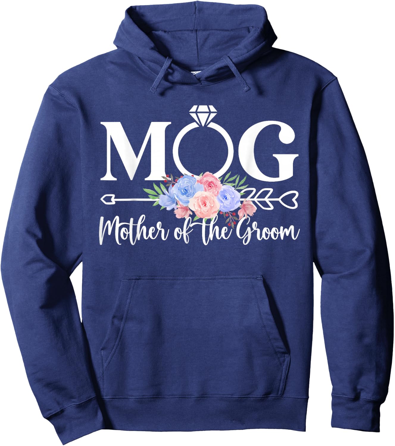 MOG Mother Of The Groom Mom Proud Mama Of The Groom Hoodie - Hoodie | Navy