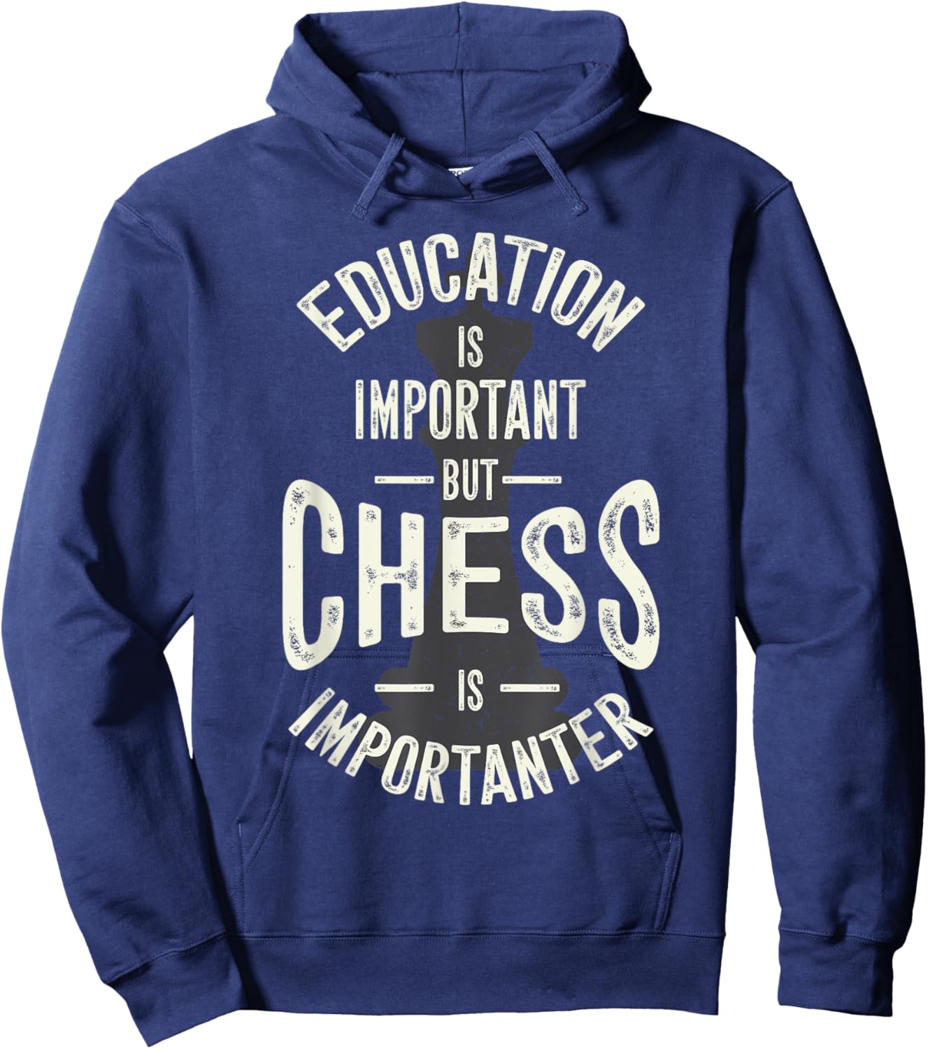 Cute Education Is Important But Chess Is Importanter Gift Hoodie - Hoodie | Navy