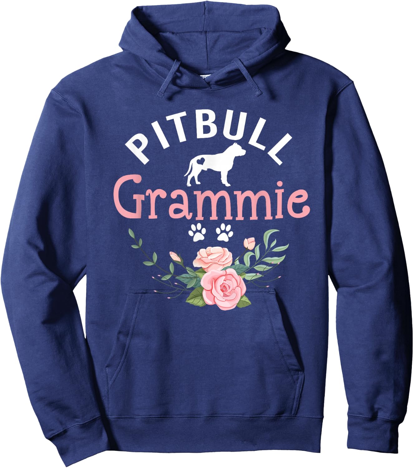 Pitbull Grammie Dog Gifts Grandma Pit Bull Dog Lovers Owners Hoodie - Hoodie | Navy