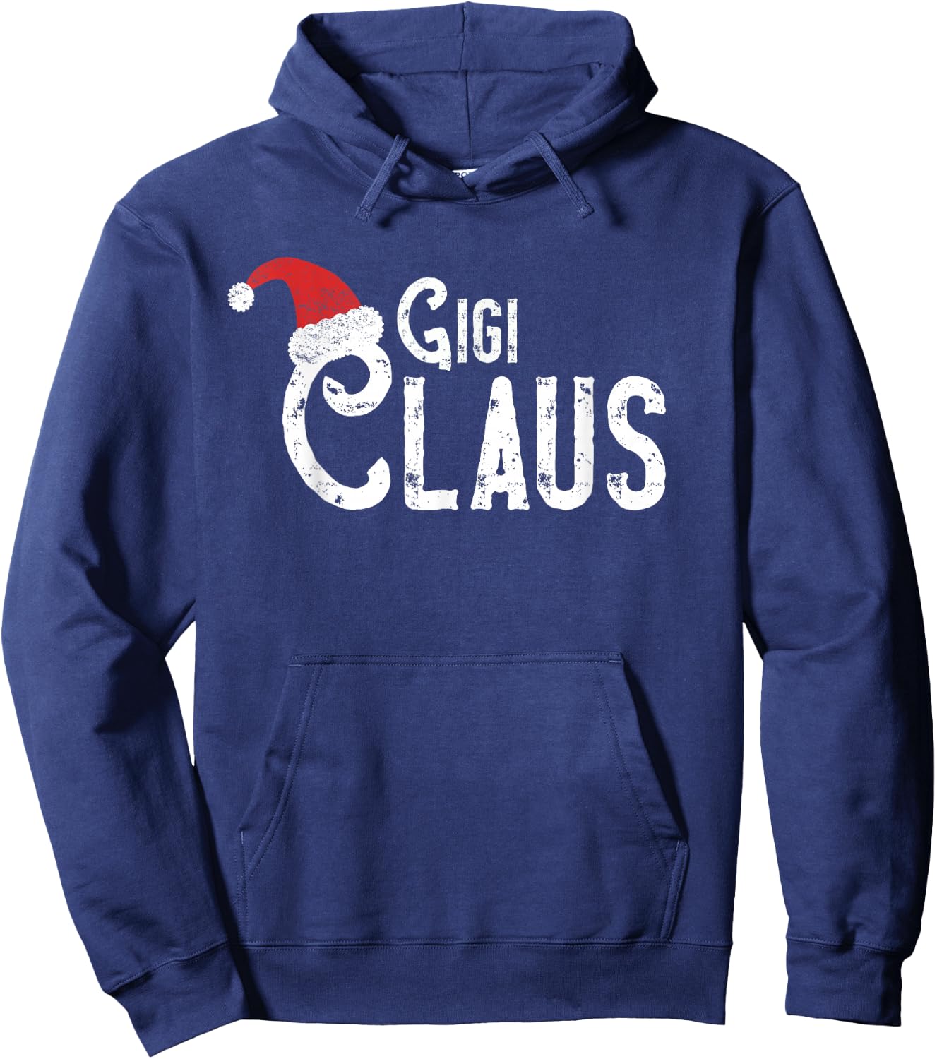Gigi Claus - Traditional Santa Matching Family Christmas Hoodie - Hoodie | Navy