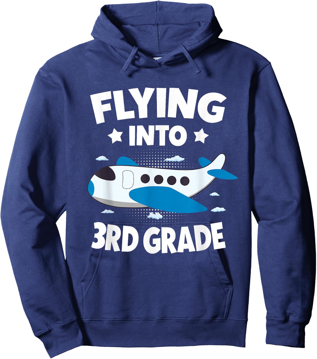 Flying Into 3rd Grade Boys Back To School Future Pilot Hoodie - Hoodie | Navy