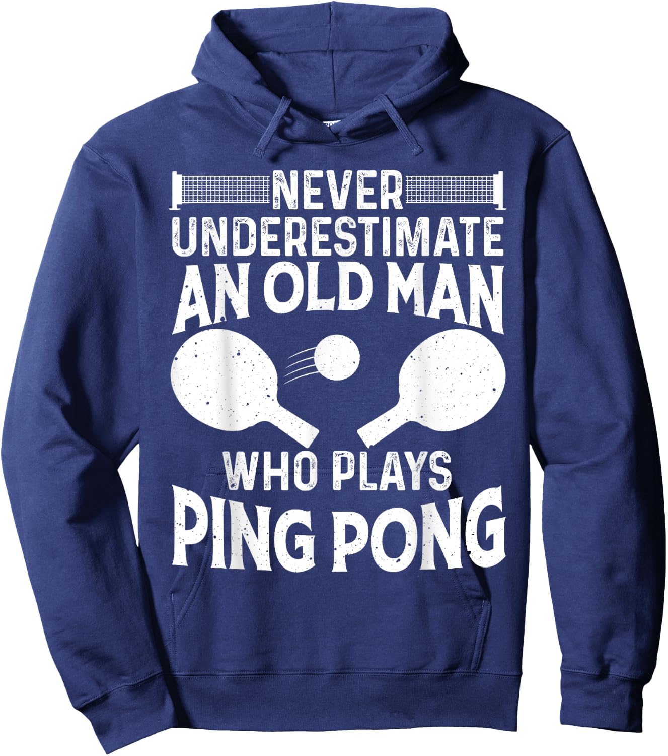 Funny Ping Pong Design Men Dad Grandpa Table Tennis Player Hoodie - Hoodie | Navy
