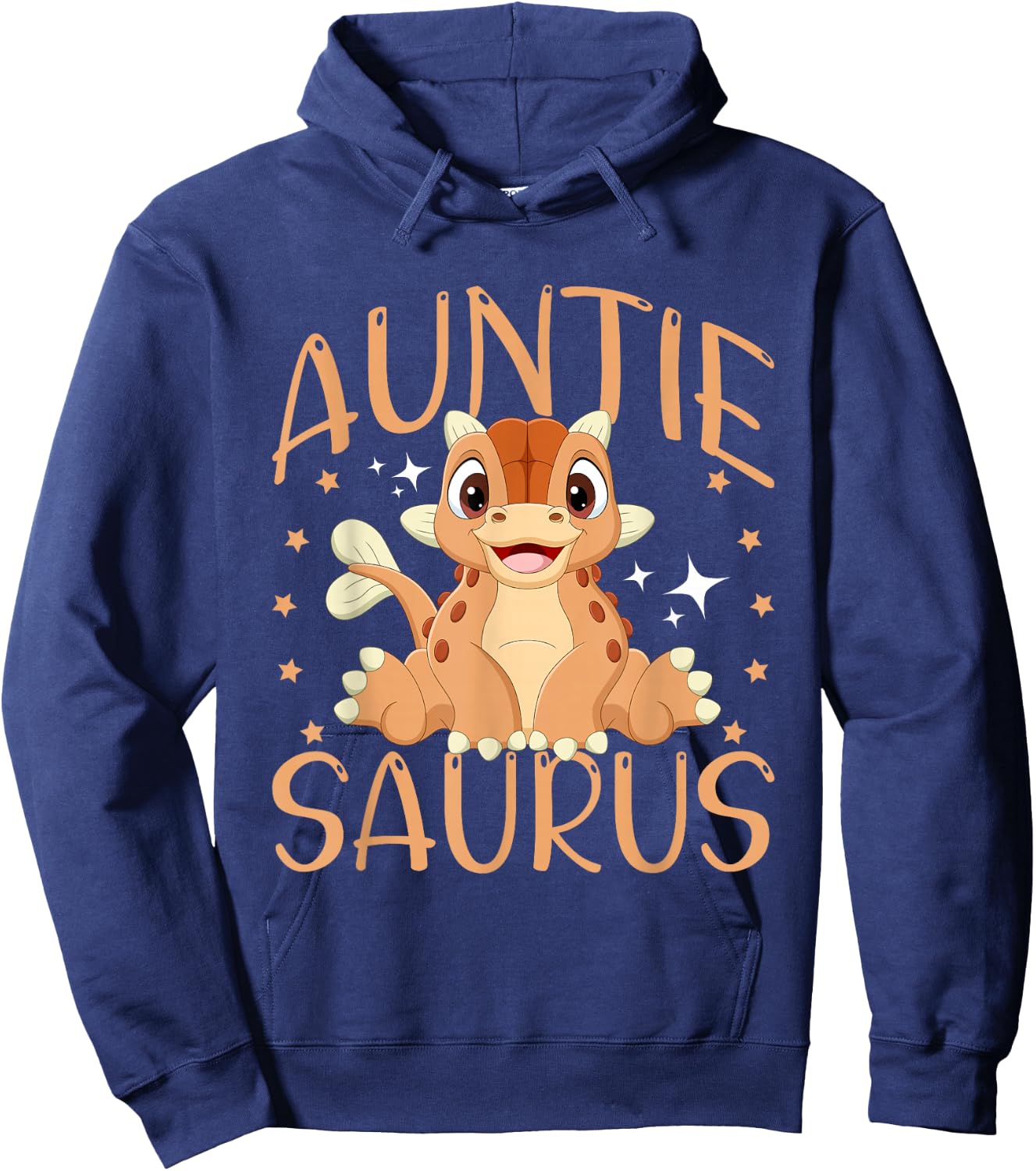 Auntie Saurus Cute Dinosaur Hoodie - Hoodie | Navy