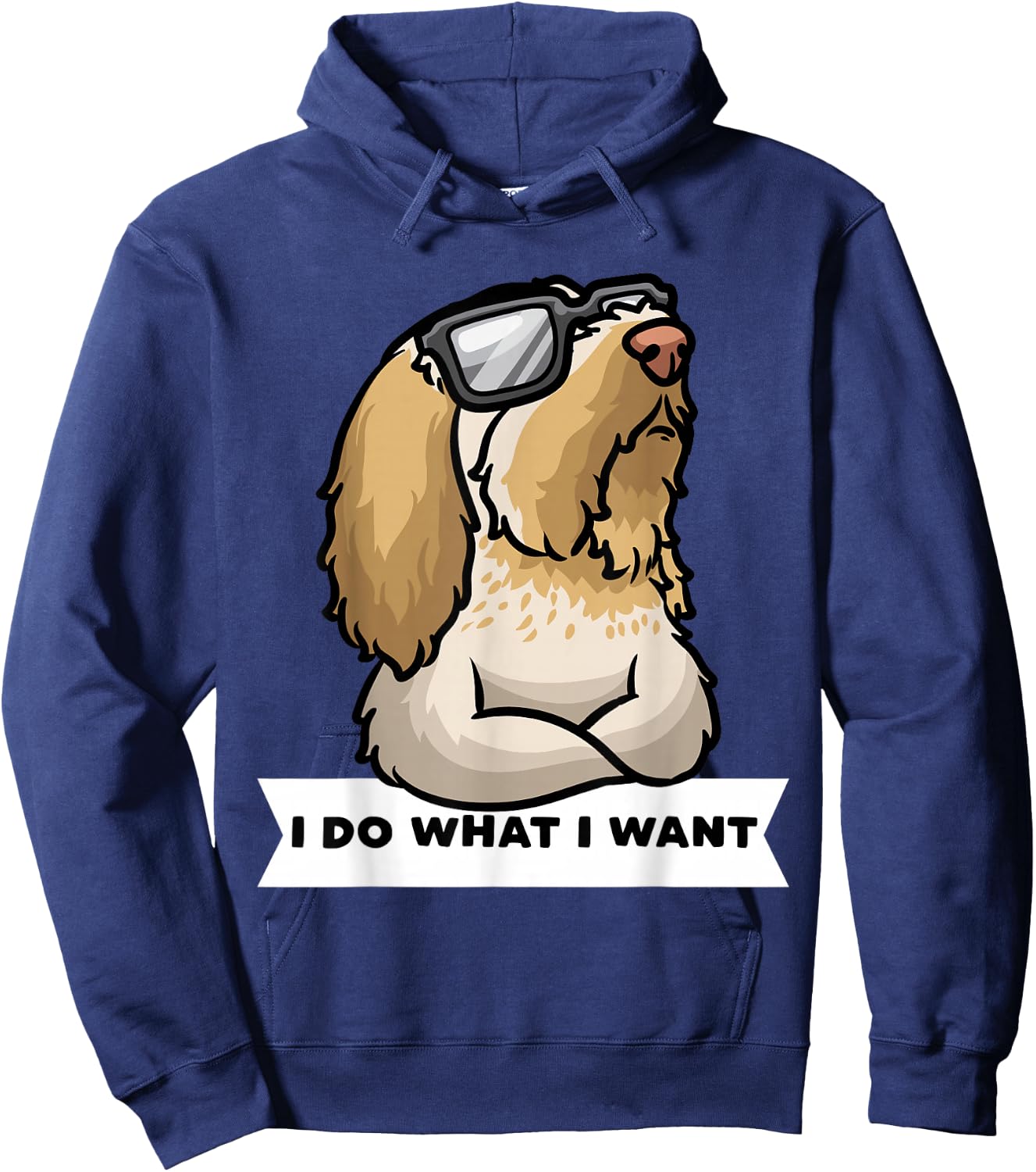 Spinone Italiano Stubborn Dog Italian Spinone Bracco Spinoso Hoodie - Hoodie | Navy