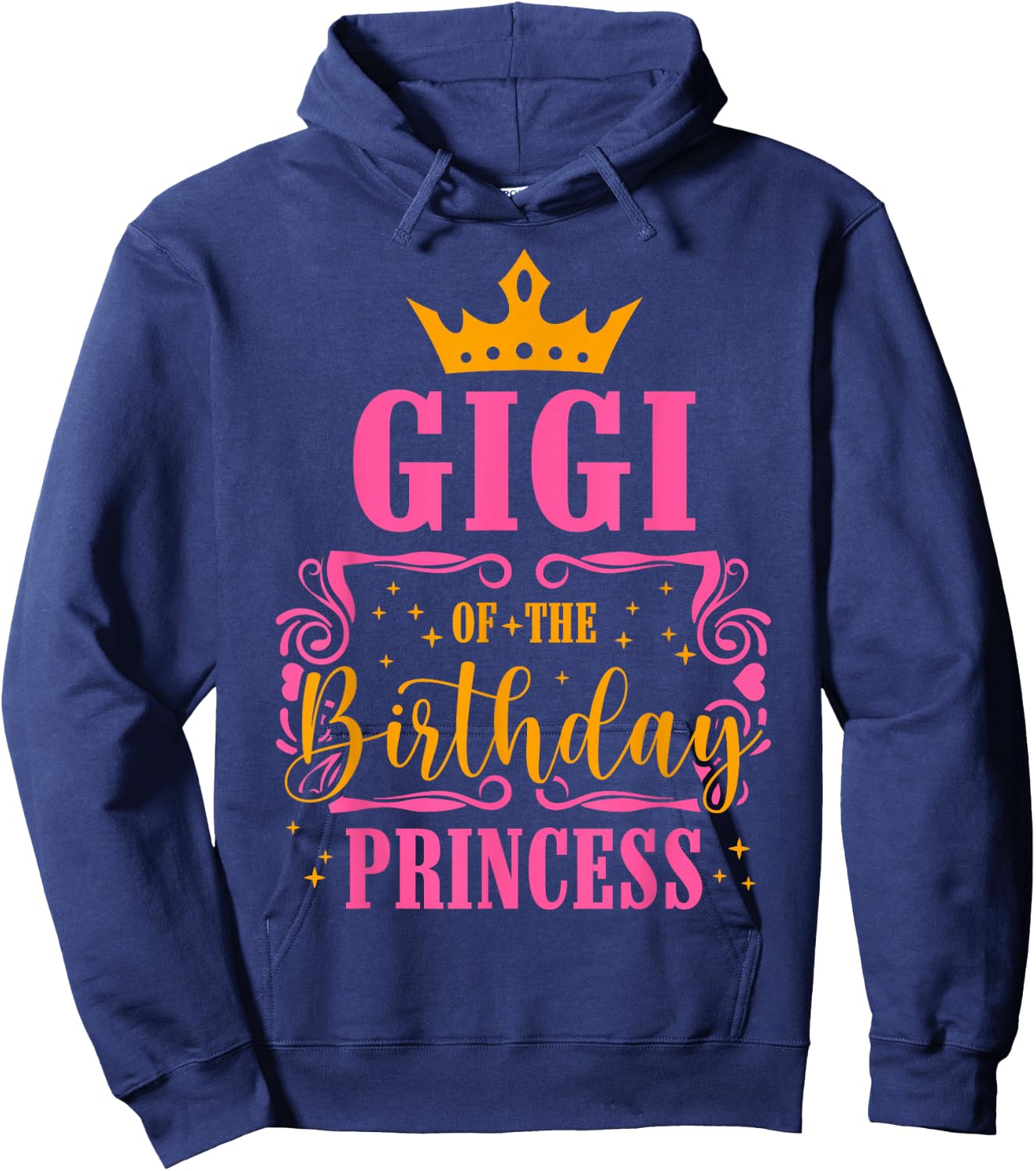Gigi of The Birthday Princess B-Day Girls Matching Family Hoodie - Hoodie | Navy