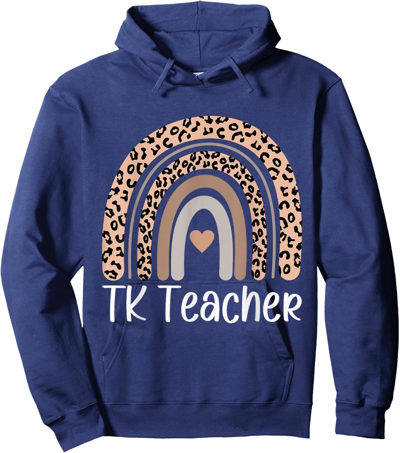 TK Teacher Rainbow Back To School Cute Teacher Men Women Hoodie - Hoodie | Navy