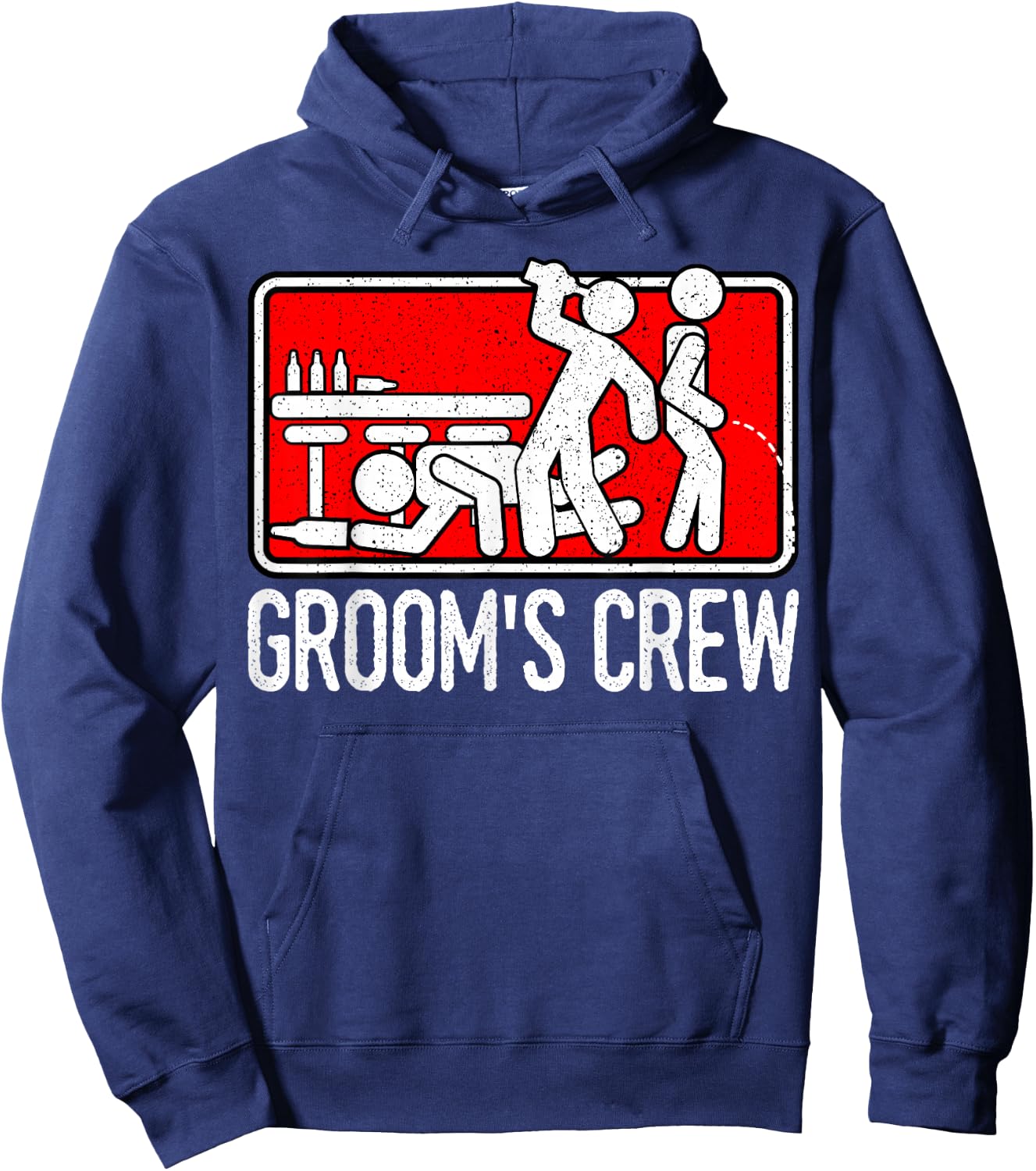 Groom's Crew Groomsmen Husband Marriage Hoodie - Hoodie | Navy
