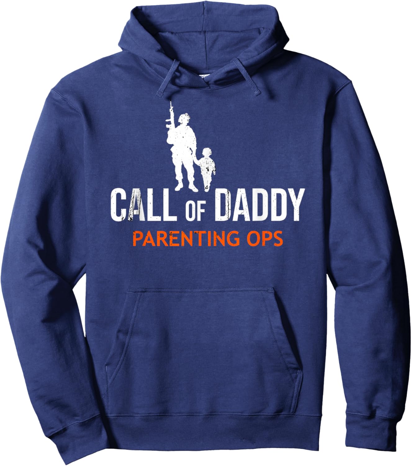 Gamer Dad Call of Daddy Parenting Ops Father's Day Hoodie - Hoodie | Navy